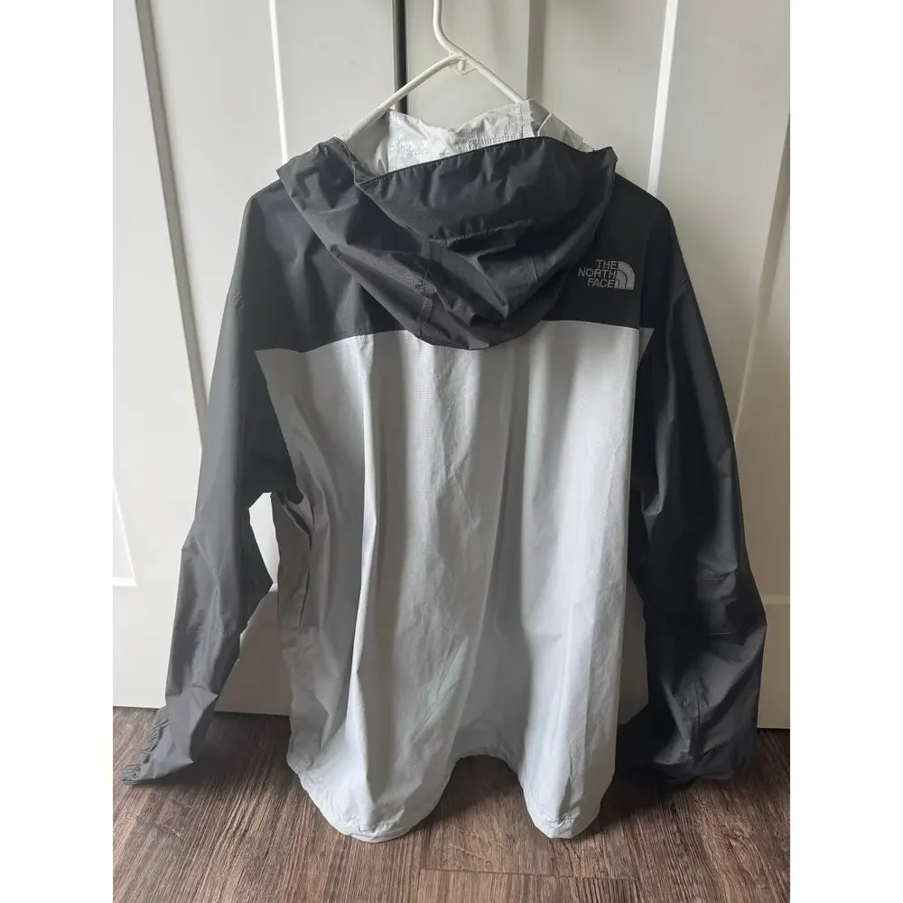The North Face Men’s Large Gray/Black Colorblock HyVent Jacket Windbreaker